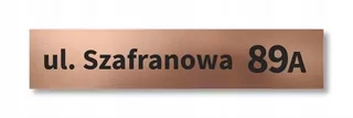 Adresná tabuľka s číslom domu DIBOND BROWN
