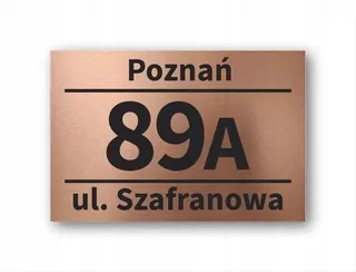 A tiež tabuľky, napríklad na plot s rozmermi 60 cm x 12 cm