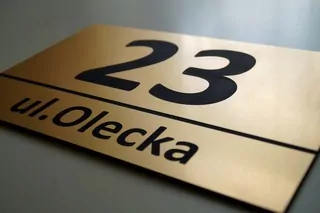 Číslo na dom - Číslo domu, adresa 30 × 20