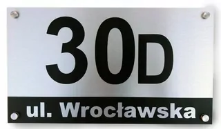 Číslo na dom - Číslo pre dom 40 × 30 adresa 3D adresu s názvom