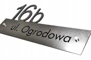 Adresná tabuľka s číslom