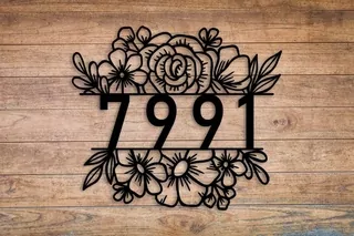 Číslo na dom - Domáce Numbers Address Table Metal Sign 13''x15 ''