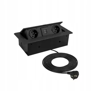 Nábytková zásuvka s USB A + C - 2 zásuvky