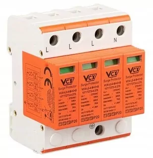 Svodič prepätia triedy T1+T2+T3 (B+C+D) 4P 7kA