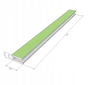 Bývanie Karnisza SPG z GK CD profil U 120x10cm