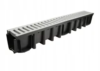 LINEÁRNE ODVODNENIE Plast/plastová vanička B125 h148 šedá