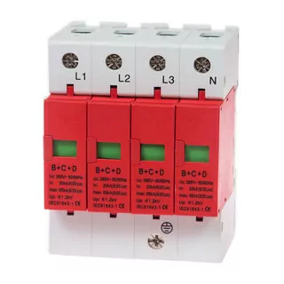 4-POLOWY triedy b+c+d (komplexný, chráni tiež elektronika) na závratku TH35