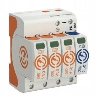 Svodič prepätia B+C Typ 1+2 3P+N 12,5kA 280 V V50-3+NPE-280 5093526