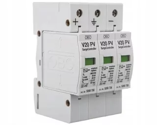 PV prepäťový zvodič 1000 V DC typ 2 C 3P 20kA 4kV V20-C 3-PH-1000 5094608