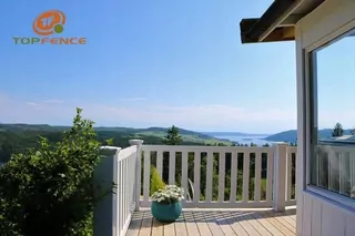 PVC balustrada plot - na balkóne, záhrada