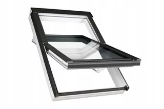 Strešné okno - PVC Fakro PTP 55x78 strešné okno + EZ / ESV golier