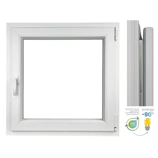 PVC OKNO 1000 x 1000 RU/P BIELE S MIKRO VENTILÁCIOU