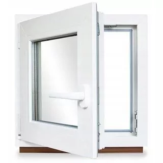 OKNO PVC RU Ľavé 500x500 / 50x50 BIELE, Z RUKY