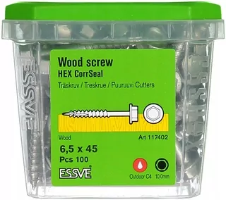 Skrutky, šróby  - Skrutkovač Frézy 6,5x45 Hex Corrs / 100 /