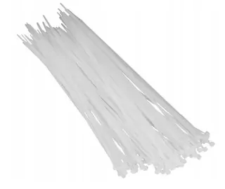 Svorkové pásky biele plastové 9.0 × 550mm