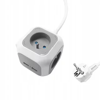 Predlžovací kábel - OR-AE-13144 predlžovací kábel 4 × 230 V + 2xUSB