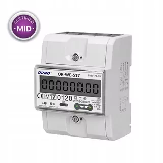 Orno meter 230 V IP41 80 A