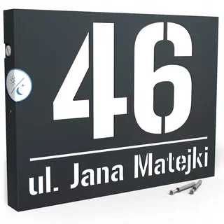 Printima číslo domu 30 x 40 cm antracit