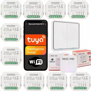 Sada obsahuje: 10x WIFI ovládač rolety + 1x inteligentný prepínač ZIGBEE s neutrálnym nastavením +