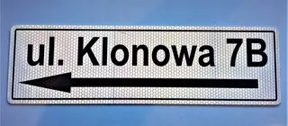 Číslo na dom - Reflexná doska adries, arrow Výrobca