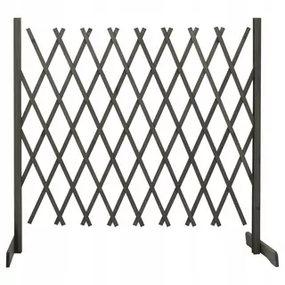 Záhradná mriežka plot, sivá, 180 × 100 cm, lite