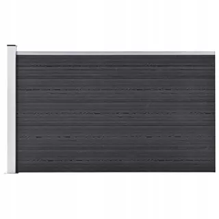 VidaXL Záhradný plot z kompozitného materiálu 180 × 105cm sivý