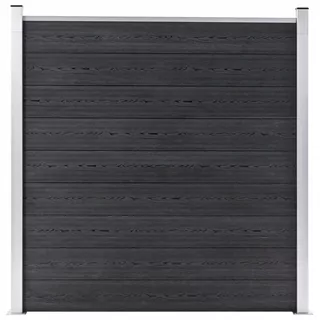 VidaXL Záhradný plot z kompozitného materiálu 180 × 186cm sivý