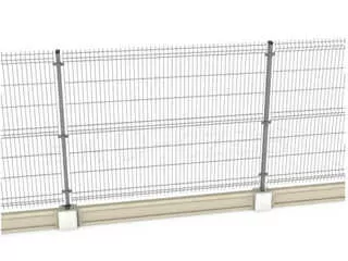 Kompletný panelový plot v pozinkovanom prevedení 155-180 cm s podkladom – 1 bežiaci meter
