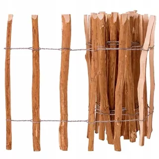 VidaXL Drevený plot z lieskového dreva 60 × 500cm
