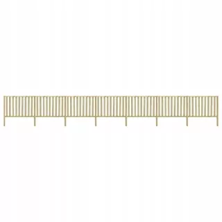 Plot z impregnovaného borovicového dreva, 12,38 × 1,7 m
