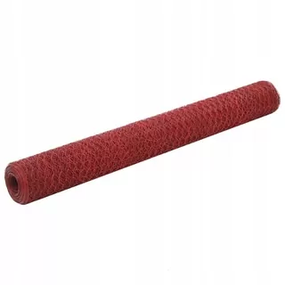 VidaXL Plot z PVC siete 25 × 1,2m červený