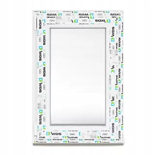PVC plastové typické 2-glazované biele okno z ruky 865 x 535