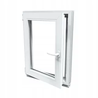 Teplé biele PVC okno RU Ľavé 50x60 500x600 nové
