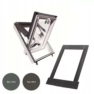Strešné okno SKYLIGHT PVC 78 × 118 + plochá príruba
