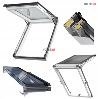 Strešné okno - Strešné okno trzyszybowe Okpol IGKV N22 78x140 + H9