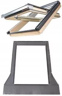 Strešné okno otočné FAKRO FTP-V U5, 134 × 98 cm + tesniaca príruba