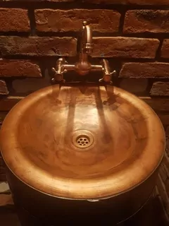Umývadlo z medeného plechu