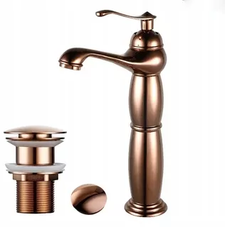 CHDE Retro Design zlatá stojanková umývadlová batéria