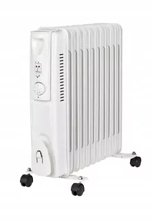 Olejový radiátor Skiva 2500 W, biely