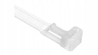 Viazač káblov, viacnásobne otvárateľný 250 × 7,5mm biely BMWB5252E /100ks/