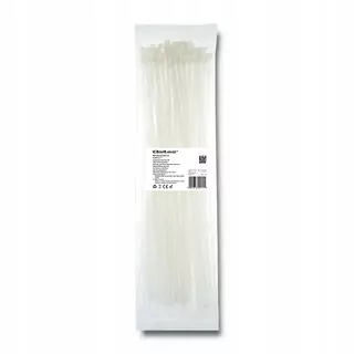 Upínacie pásy 4.8x400mm, UV Nylon, 100ks, biele