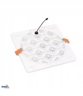 LED svietidlo WALED 10 W 4000K 860lm ip66/ip20 pf>0.5 125 × 125 × 20mm štvorcový biely