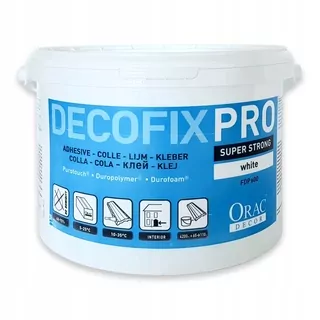 Montážne lepidlo Orac Decor FDP600 silné lepidro na báze akrylu 4,2 l – Vydrží cca 65