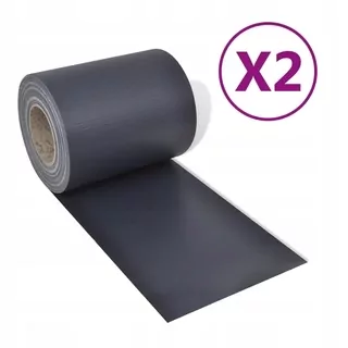 Plotové štíty, 2 ks, PVC, 70x0,19 m, tmavé