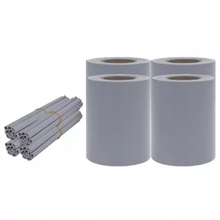 Ochranný pás na plot, 4 ks, PVC, 35 × 0,19m, svetlošedá, matná