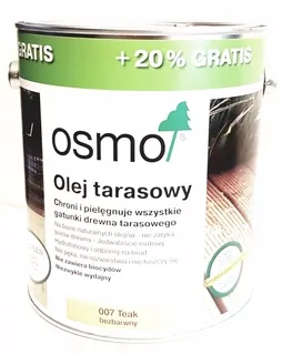 Osmo 007 Terasový olej 3l Bezfarebný
