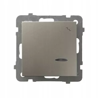 Vypínač svetla - Ospel AS satén - LP-way switch 3GS / m / 45
