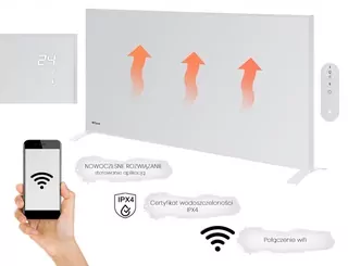 Panelové infračervené vykurovacie teleso s modulom Wi-Fi