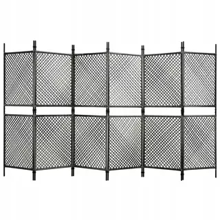 Plotový panel z polytratánu, 3,6 X 2 m, antra