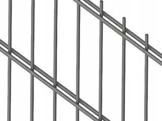Plotové panely 6/5/6 - pozinkované - 1,63 m